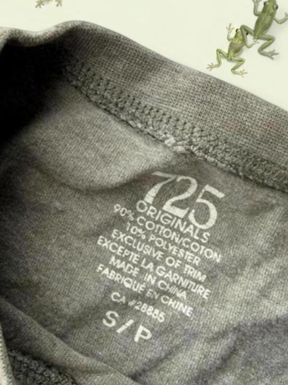 725 kaki cropped tshirt - Picture 2 of 3